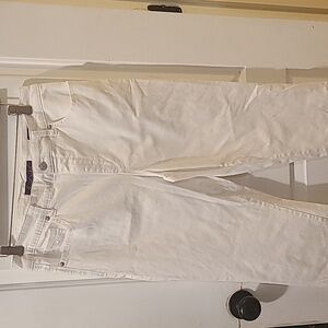 Gloria Vanderbilt White Slim Leg Ankle Jeans